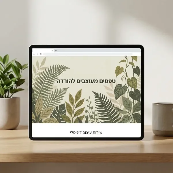 רקע טבעי עם עלים בוטניים